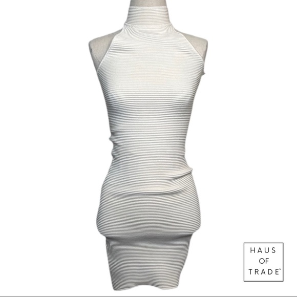 TORN White Halter Knit Dress - Picture 9 of 15